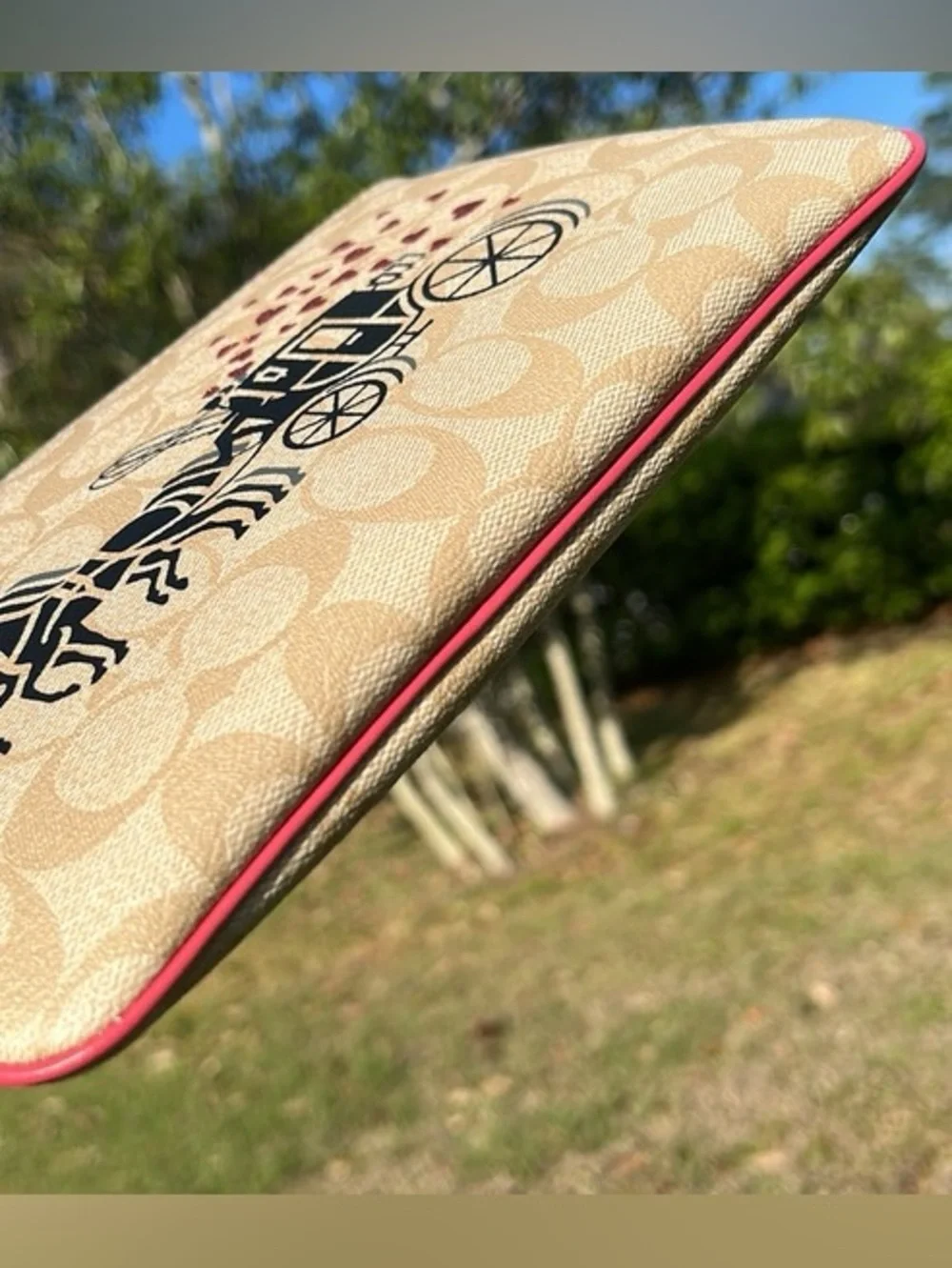 Coach signature coated